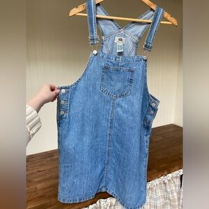 Vintage faded glory overall denim dress